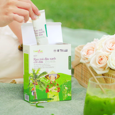 Bột Rau Má Đậu Xanh Cốt Dừa Dalahouse 200g, Thức Uống Mát Lành, Thanh Nhiệt Cơ Thể, Tốt Cho Người Tiểu Đường 