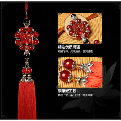 Cặp Nghê Đỏ Phong Thủy Treo Xe Ô Tô 