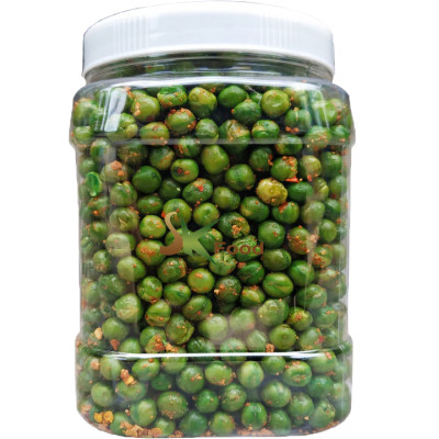 ĐẬU HÀ LAN SẤY GIÒN TỎI ỚT THƯƠNG HIỆU SK FOOD - HŨ 500G