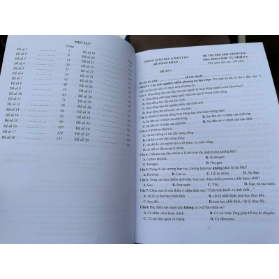 Sách - 36 Đề Thi Học Sinh Giỏi Khoa Học Tự Nhiên 6