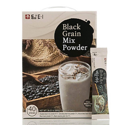 Bột Ngũ Cốc Damtuh Mè Đen - Bột Ngũ Cốc Hàn Quốc (Hộp 18g x 40 gói )