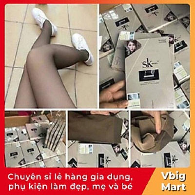 Quần tất lưới 3D SK co giãn lót nỉ chống xước giả da 