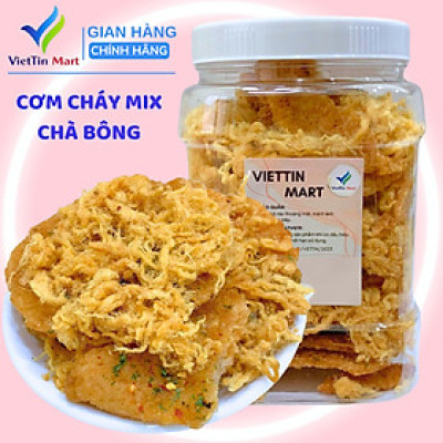 Cơm cháy mắm hành mix chà bông Viettin Mart 500G