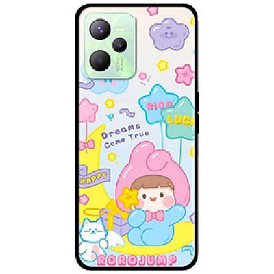 Ốp lưng dành cho Realme C35 - Realme Narzo 50A Prime mẫu Búp Bê Nón Hồng