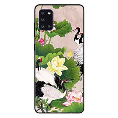 Ốp lưng dành cho Samsung A31 mẫu Sen Và Hạc