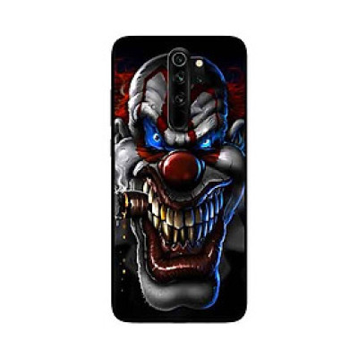 Ốp Lưng in cho Xiaomi Redmi Note 8 Mẫu Gã Hề Hút Thuốc - Hàng Chính Hãng