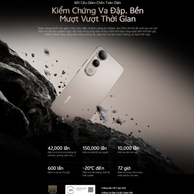 [MỚI] Điện thoại vivo V50 Lite (12GB/256GB) - Hàng chính hãng - Bảo hành 12 tháng - 1 Đổi 1 trong tháng đầu tiên