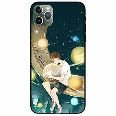 Ốp lưng dành cho Iphone 11 Pro Max mẫu Cậu Bé Ôm Trăng