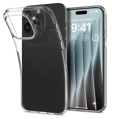 Ốp Lưng Spigen Dành Cho iPhone 15 Pro Max / iPhone 15 Pro / iPhone 15 Plus / iPhone 15, SPIGEN LIQUID CRYSTAL CLEAR - HÀNG CHÍNH HÃNG