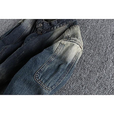 Áo khoác Jean cổ đứng_đi mô tô_phượt_dã ngoại