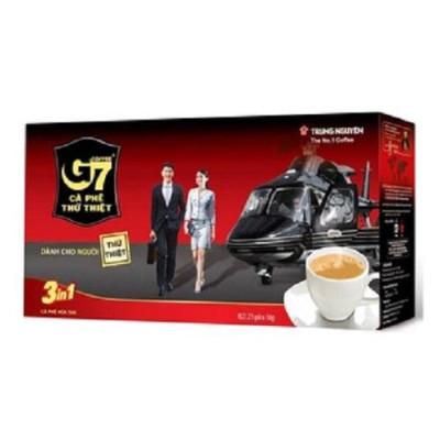 Combo 2 Hộp Cà Phê Hòa Tan G7 3in1 Trung Nguyên – Hộp 21 Gói – Cà Phê Sữa Hòa Tan Tiện Lợi, Đậm Vị Việt