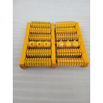 Bàn massage chân bằng gỗ N H home hai hàng lăn