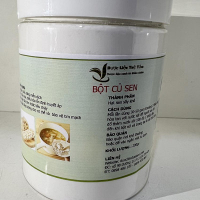 Tinh Bột Củ Sen 100% Nguyên Chất - Cung cấp đầy đủ dưỡng chất cho cơ thể ( Hủ 500gr)