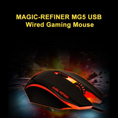  Chuột chơi game có dây USB  Đèn LED 2000DPI Có thể điều chỉnh cho máy tính xách tay PC MAGIC-REFINER MG5