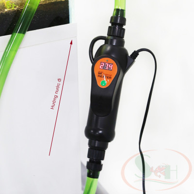 Sưởi điện tử Sunsun External Heater 300W, 500W điện tử gắn ngoài tăng nhiệt độ bể cá tép thủy sinh