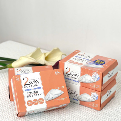 Bông Tẩy Trang Cotton Labo Và Nước Tẩy Trang Nhanh Vùng Mắt Kissme (120 mL)
