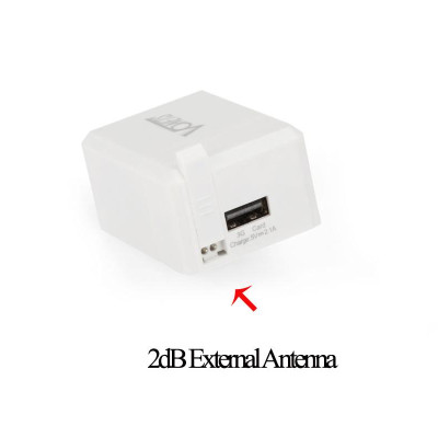 Bộ lặp Wi-Fi mini  150Mbps VRP150 802.11b / g / n Bộ định tuyến không dây 3G 2.1A có Bộ sạc 3 trong 1