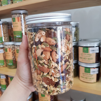Ngũ Cốc Granola Nướng Vị Mật Ong Hạt Nhập Khẩu - thương Hiệu Holinut/500gram