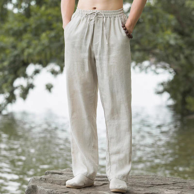 quần nam đũi linen đi biển