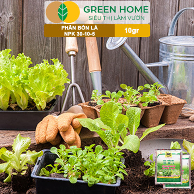 Phân Bón Npk 30-10-5, Greenhome, Đầu Trâu, Gói 10Gr, Kích Ra Rễ, Đẻ Nhánh, Nảy Chồi, Ra Lá Mới