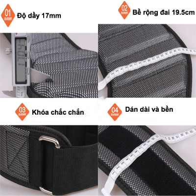 Đai Lưng Mềm Lục Giác Bản To Valeo Lifting Belt