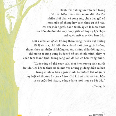 Một Ý Niệm An Nhiên