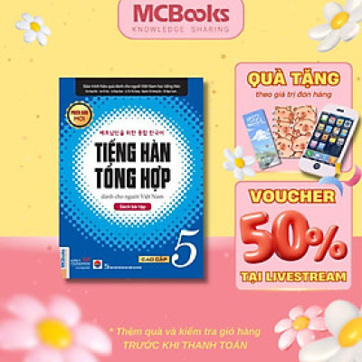 Sách - Tiếng Hàn Tổng Hợp Cao Cấp 5 - Sách Bài Tập - MCBooks