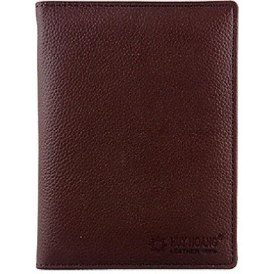 Ví đựng passport da bò Huy Hoàng màu nâu HT9106