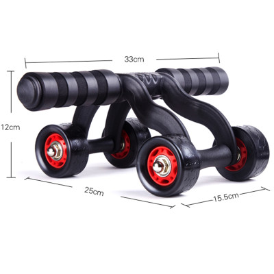 Con Lăn Tập Cợ Bụng 4 Bánh Thương Hiệu PaKaSa Được Tặng Kèm Thảm Lót ( Kích Thước 33 x 25 x 12 cm )- Hàng Chính Hãng 