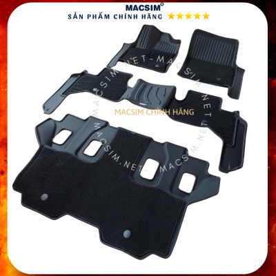 Thảm lót sàn ô tô 2 lớp cao cấp dành cho xe TOYOTA LAND CRUISER 2022 nhãn hiệu Macsim chất liệu TPV