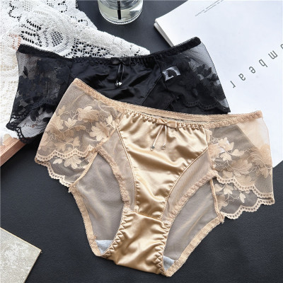 Combo 5 Quần Lót Nữ Phi Lụa Phối Ren Xinh Xắn 0501 – Mềm Mịn, Thoáng Mát, Không Viền