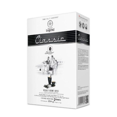 Cà Phê Trung Nguyên Legend Classic Hòa Tan – Hộp 12 Gói – Cà Phê Sữa Đậm Đà, Chuẩn Gu Việt
