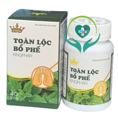 Viên uống Toàn lộc bổ phế Kingphar, hộp 40v, tăng cường chức năng phổi