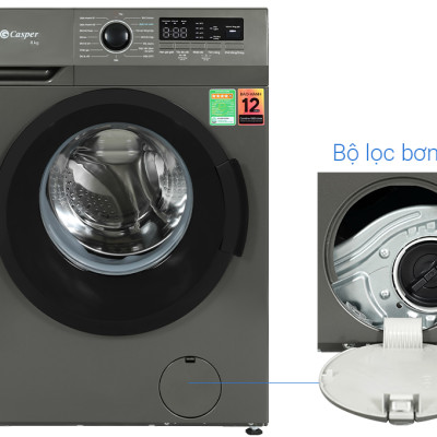 Máy giặt Casper Inverter 9 kg WF-9VG1 - Hàng chính hãng - Chỉ giao HCM