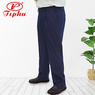 Quần tây âu big size dành cho nam trung niên, form truyền thống, mỗi bên xếp 1 ly, dáng rộng, thương hiệu cao cấp Amazing