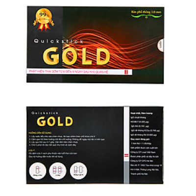 Bộ 2 Que thử thai Quickstick Gold 5mm