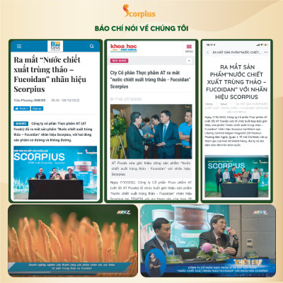 [LOẠI THƯỢNG HẠNG] Nước chiết xuất trùng thảo fucoidan SCORIUS 70ml bồi bổ sức khỏe