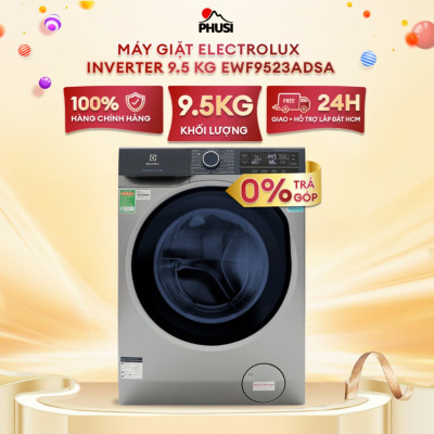 Máy giặt Electrolux Inverter 9.5 kg EWF9523ADSA - Hàng Chính Hãng