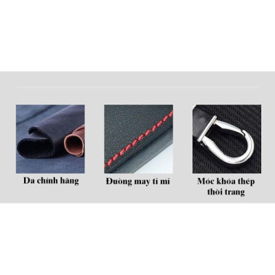  Bao da chìa khóa xe KIA Cerato 2019 dành cho kèm móc khóa