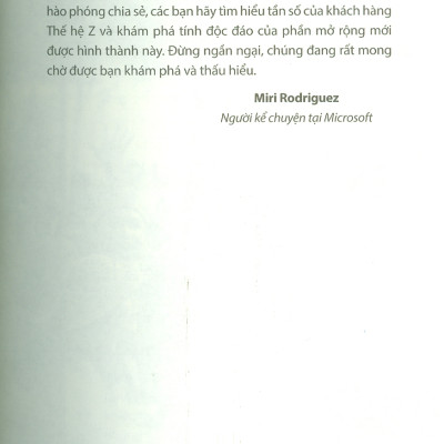 Khách Hàng Thế Hệ Z - Khám Phá Lãnh Địa Bí Ẩn Của Văn Hoá Mua Hàng Giới Trẻ - Gregg L. Witt, Derek E. Baird; Thanh Lam dịch