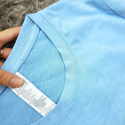 Áo thun nam nữ 80% Cotton Blue09