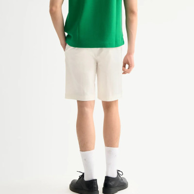 Quần short kaki nam màu Trắng Form Straight - RT 10S25PSH017 | ROUTINE CÀ MAU