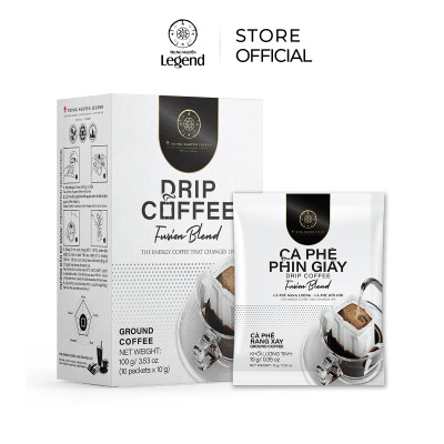 Cà Phê Phin Giấy Trung Nguyên Legend Fusion Blend – Hộp 10 gói - Hương Trái Cây Độc Đáo
