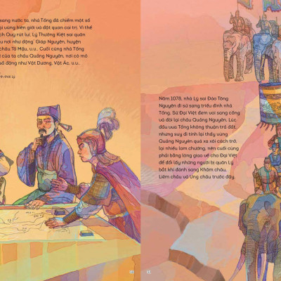 Sách - Lịch Sử Việt Nam Bằng Tranh - Đại Việt Dưới Thời Lý Nhân Tông - Bản Màu - Bìa Cứng