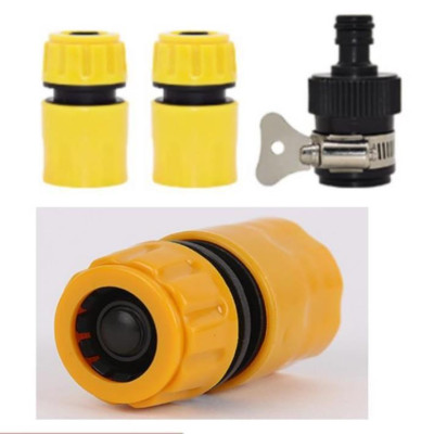  Bộ dây vòi xịt nước rửa xe, tưới cây . tăng áp 3 lần, loại 20m 206701 đầu đồng,cút,nối đen+ tặng đai