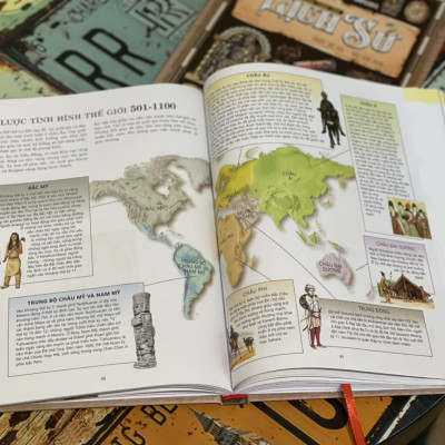 (Trọn bộ 2 tập, bìa cứng in màu toàn bộ) BÁCH KHOA TOÀN THƯ LỊCH SỬ – Á Châu Books – NXB Lao Động