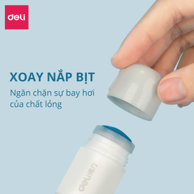 Bút Xóa Thông Tin Trên Bill Đơn Hàng Giấy In Nhiệt Kèm Dao Rọc Giấy Deli - Dụng Cụ Bóc Mở Đơn Hàng Online - Che Bảo Mật Thông Tin Đơn Hàng Nhỏ Gọn Tiện Lợi - JQ122