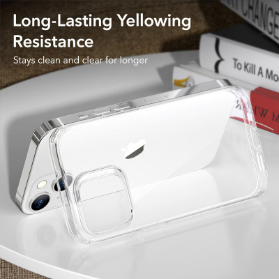 Ốp Lưng dành cho iPhone 14 Pro / 14 Pro Max/ 14/ 14 Plus/  ESR Project Zero Clear Case Trong Suốt Chống Ố Vàng - Kèm Combo Kính Cường Lực Màn Hình và Camera- Hàng Chính Hãng