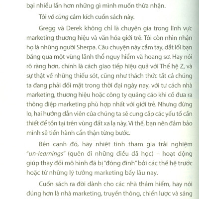 Khách Hàng Thế Hệ Z - Khám Phá Lãnh Địa Bí Ẩn Của Văn Hoá Mua Hàng Giới Trẻ - Gregg L. Witt, Derek E. Baird; Thanh Lam dịch