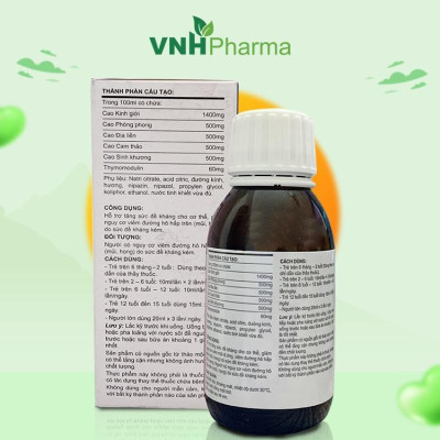 Combo 3 Chai Siro Thảo Mộc SV Cao Kinh Giới - Giảm Ho, Tăng Sức Đề Kháng, Giảm Viêm Đường Hô Hấp